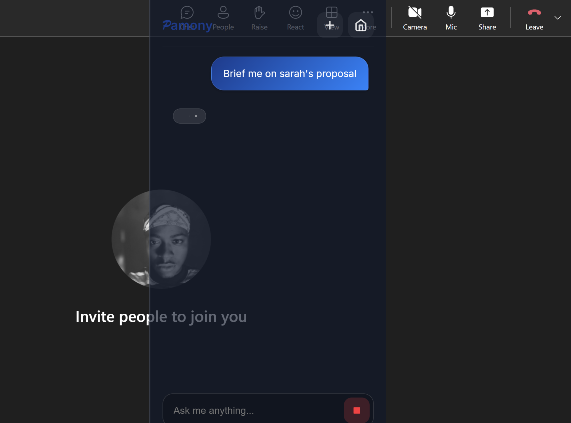 Pamony Ambient UI Typing